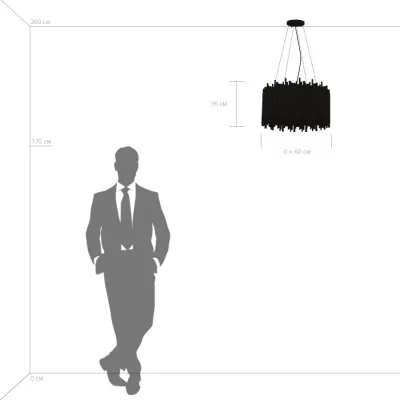 Подвесная люстра Savona 60X60X55 CM 6