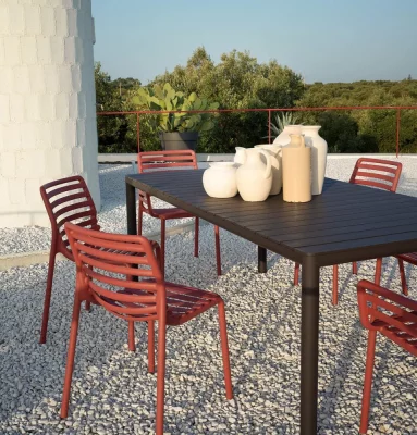 Стол пластиковый раздвижной Tevere 210-275X100X77 CM 4