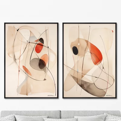 Набор из двух постеров на холсте Untitled 75X105 / 75X105 CM 8