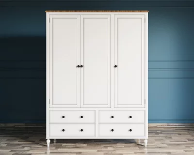 Трехстворчатый шкаф Одри с ящиками 150X60X200 CM 5