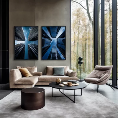 Набор из двух постеров на холсте Urban Landscape 75X105 / 75X105 CM 4