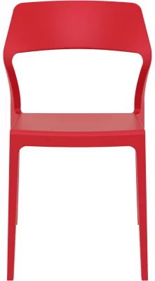 Стул пластиковый Snow 52X56X83 CM красный 4