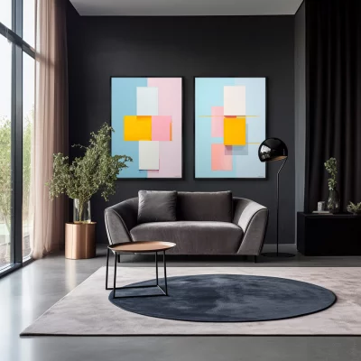 Набор из двух постеров на холсте Marshmallow dreams 75X105 / 75X105 CM 4