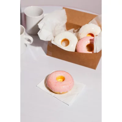 Подсвечник fast food, donut, D7 см, розовый 7