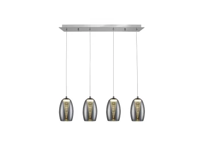 Подвесной светильник Nebula 4L LED хром 72X12X18 CM 3