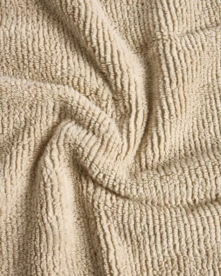 Бежевое жаккардовое банное полотенце из 100% хлопка Olvira 70X140 CM 5