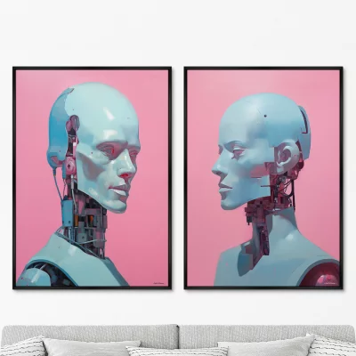 Набор из двух постеров на холсте Beloved 75X105 / 75X105 CM 6