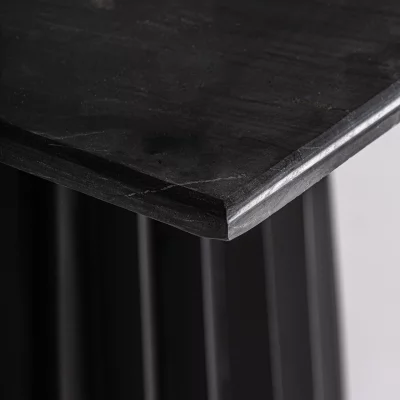 Cтол из мрамора Plisse Wood 80X80X75 CM 3