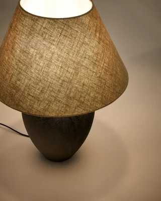 Керамическая настольная лампа Mercadal в черной отделке 45X45X60 CM 4