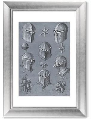 Диптих Blad met helmen 51X71 / 51X71 CM 4