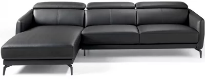 Угловой кожаный диван Chaiselongue 283X194X75/94 5