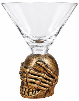 Коктейльная мартинка Skull 220 ml 5