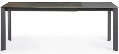 Раскладной стол Atta 140-200X90X76 CM с имитацией состаренного метала серый 4