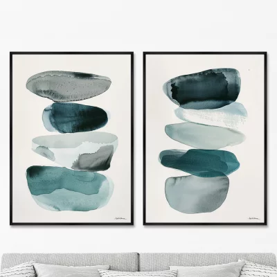 Композиция из двух репродукций картин на холсте Balance 75X105 / 75X105 CM 8