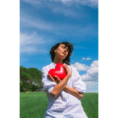 Ваза для цветов love, 15,5 см, красная 12