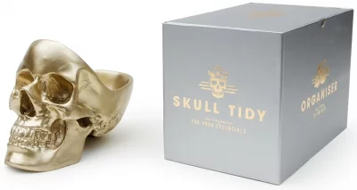Органайзер для мелочей Skull 13X22X16 CM золотого цвета 4