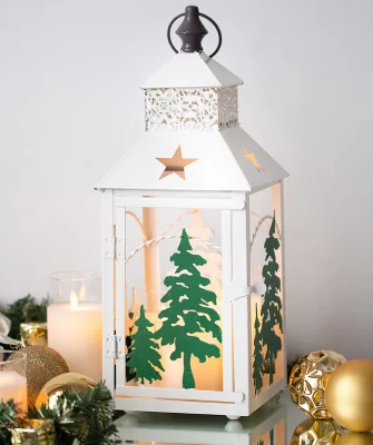 Набор из двух фонарей под свечи Xmas 25X25X67 / 18X18X47 CM 5