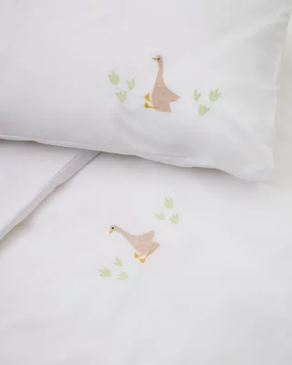 Комплект постельного белья Milu с вышитыми гусями для кроватки 70X140 CM 4