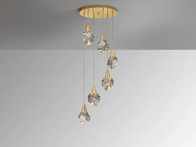 Люстра Aquaria 6L матовое золото 39X39X120 CM 7