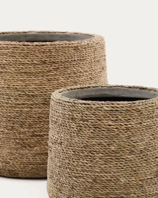 Набор из 2 кашпо Sigal из цемента с натуральным покрытием Ø 24 / 31 CM 4