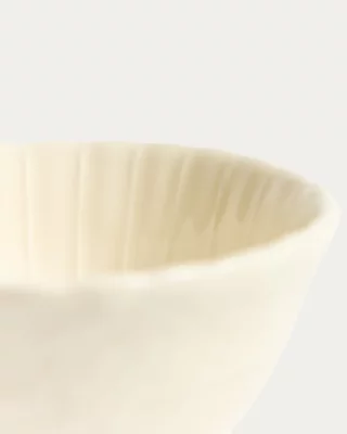 Бежевая керамическая миска Varla 15X15X7.4 CM 5
