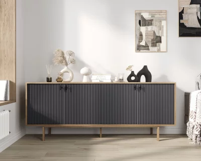 Комод с четырьмя дверцами Emerson 190X45X75 CM 4