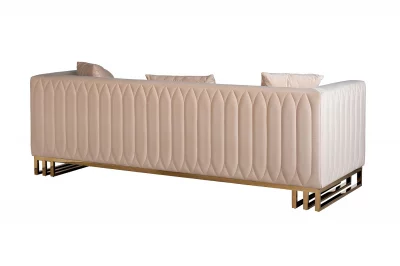 Диван Lucerne трехместный бежевый велюр 230X86X75 CM 3