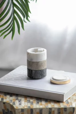 Шкатулка из мрамора Bau 8X8X11 CM 5