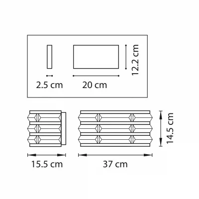 Настенное бра Amerigo 37X15X15 CM 5