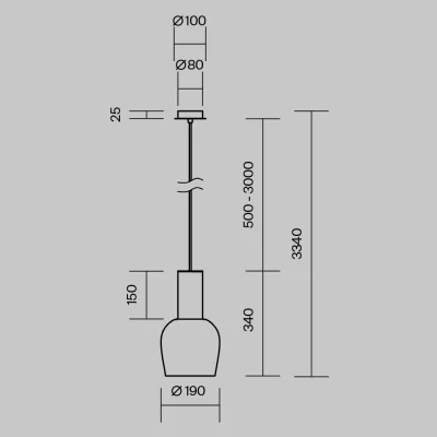 Подвесной светильник MOD414PL-L7G3K 12