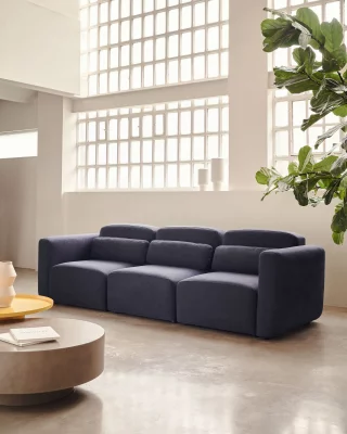 Модульный трехместный диван Neom синий 263X89X78 CM 3