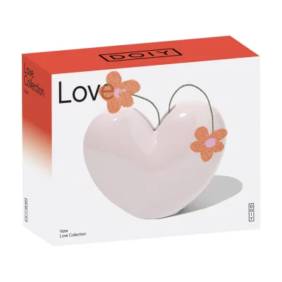 Ваза для цветов love, 15,5 см, светло-розовая 7