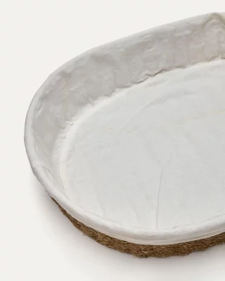 Большая корзина из натурального волокна Tossa 60.5X44.5X11 CM 4