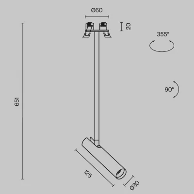 Подвесной светильник Focus T 3X13X65 CM 7