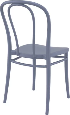 Стул пластиковый Victor 42X55X58 CM серый 3