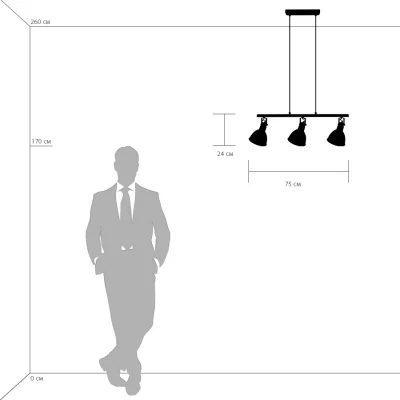 Подвесная люстра Acrobata 75X15X150 CM 7