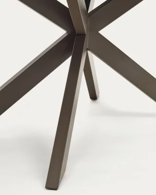 Раздвижной стол Atminda из фарфора и стали с серой отделкой 160X90 CM 5
