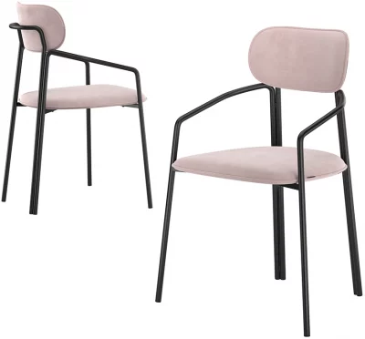 Стул Ror 57X49X83 CM розовый 6