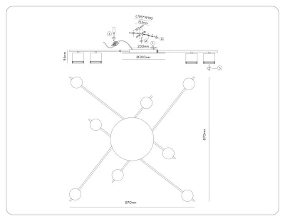 Накладной светильник Comfort 5