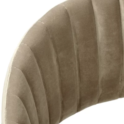 Комплект из 2 полубарных стульев Turin латте с золотыми ножками 52X52X92 CM 6