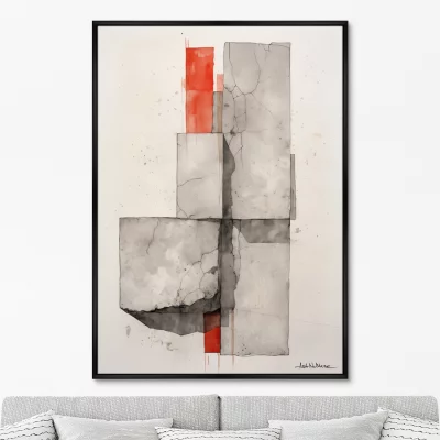 Постер на холсте Shapes and shadows 75X105 CM 6