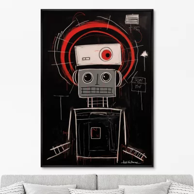 Постер на холсте Robots the joy of being 75X105 CM 6