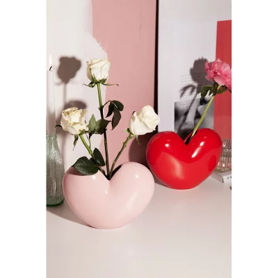 Ваза для цветов love, 15,5 см, светло-розовая 3