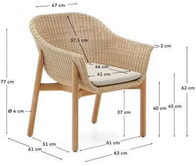 Стул Galea 63X61X77 CM 5