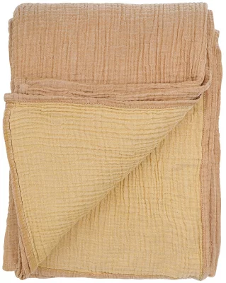 Покрывало из многослойного муслина Essential 180X250 CM цвета охры 3