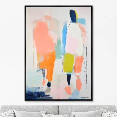 Постер на холсте Passers-by 75X105 CM 6