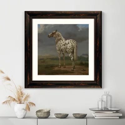 Постер The Piebald Horse 61X61 CM 3