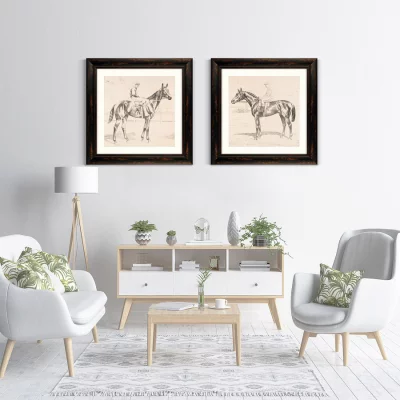 Диптих Two riders 61X61 / 61X61 CM 5