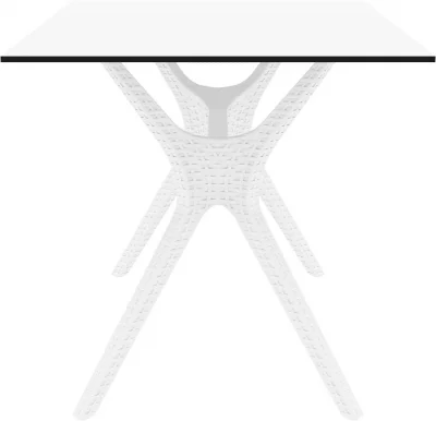 Стол пластиковый Ibiza 140X80X74 CM белый 3