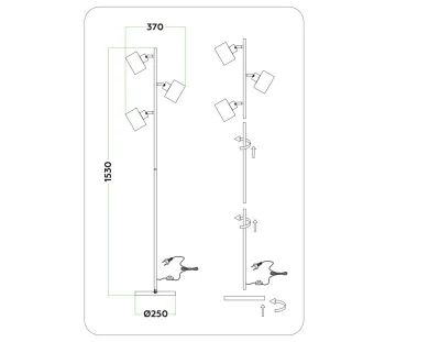 Торшер Ambrella Light TR8154 6